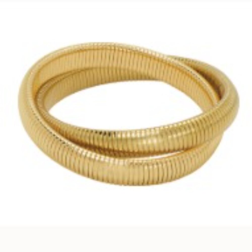 Janis Savitt Double Cobra Bracelet (gold) BR435 AG